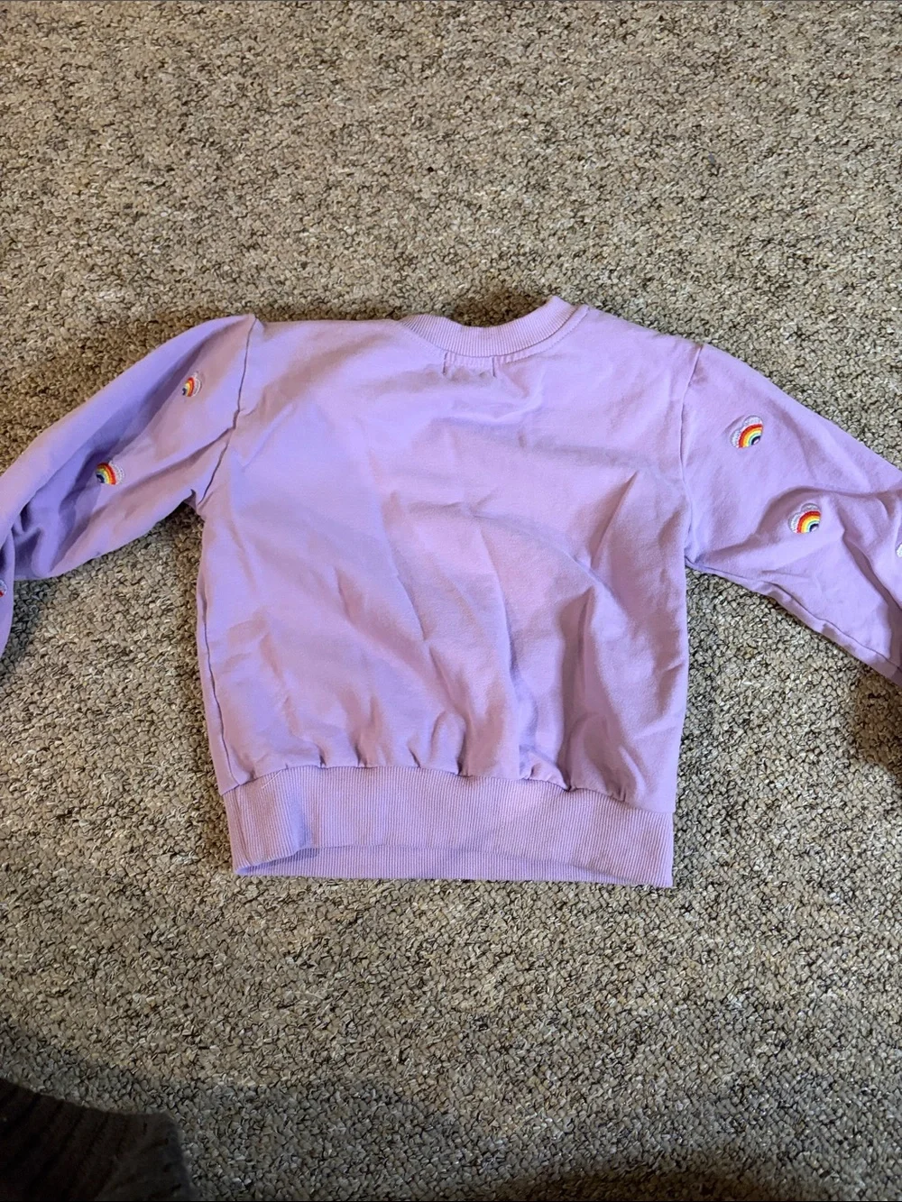 Lola + The Boys Lavender Rainbow Sweatshirt & Jogger Set
